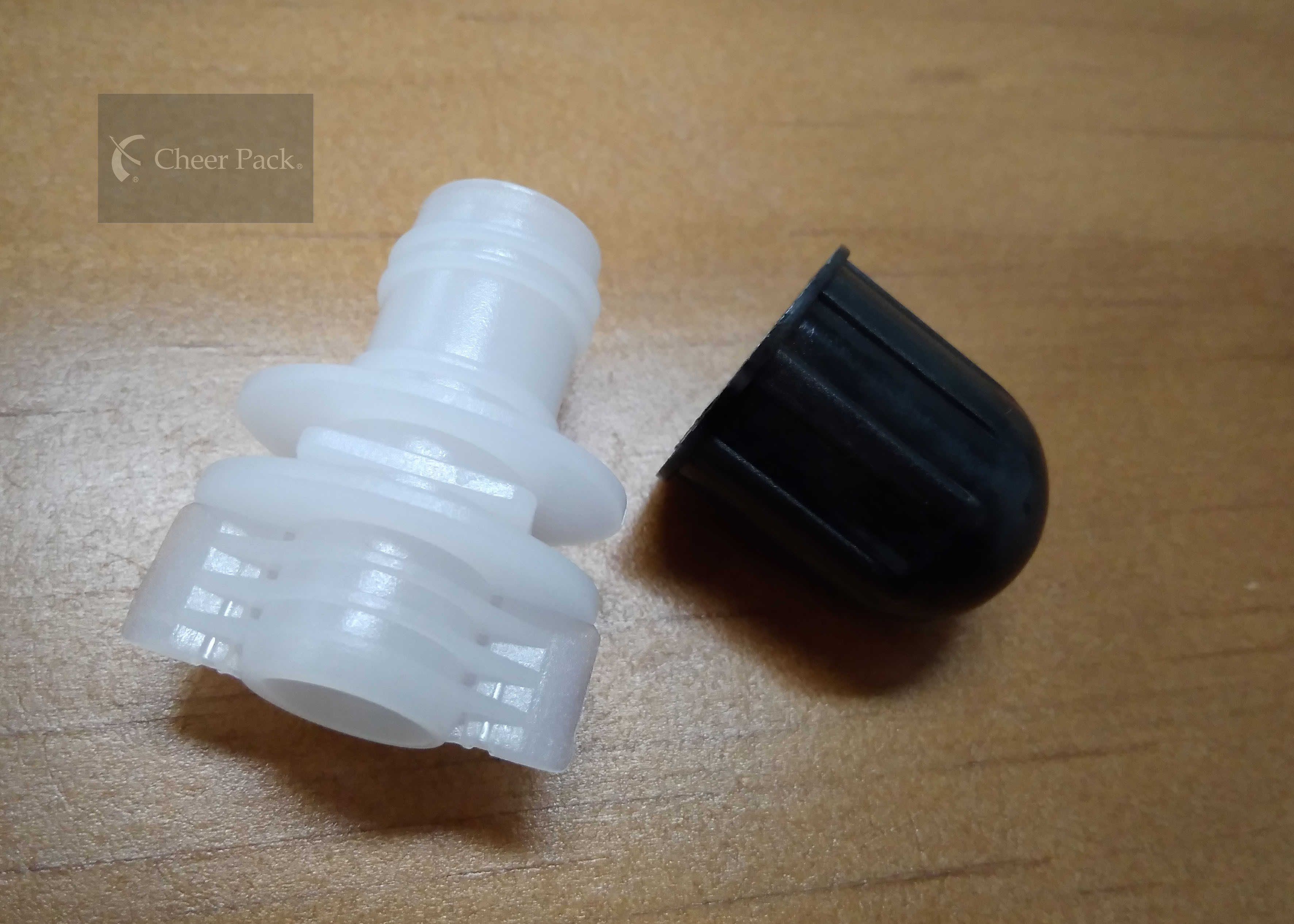 Polyethylene Round Twist Top Cap 12mm For Plastic Bag / Pouch , Plastic Material