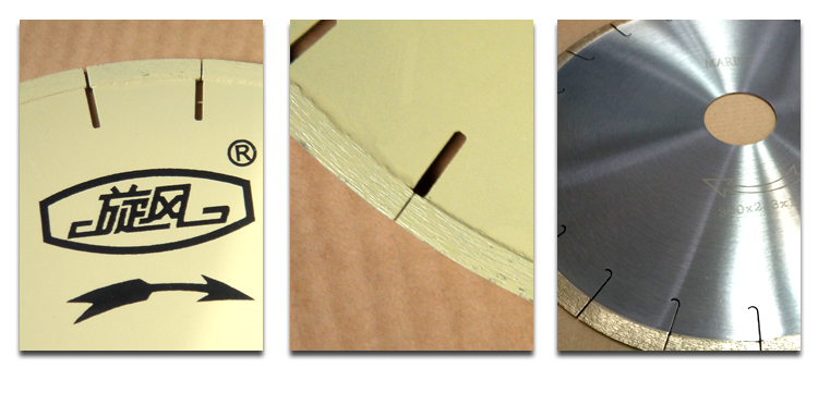 Industrial 300mm Marble Stone Diamond Saw Blade CrN Finishing