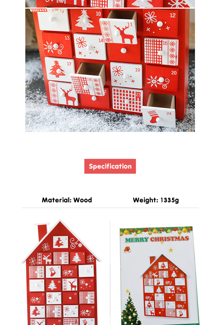 ODM Drawer Christmas Eve Box Bulk Buy Wooden Gift Boxes Bulk House Shaped