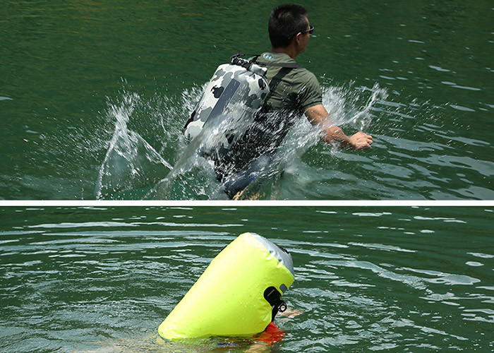 Lightweight PVC Waterproof Dry Bag Backpacking Silk Screen Printed