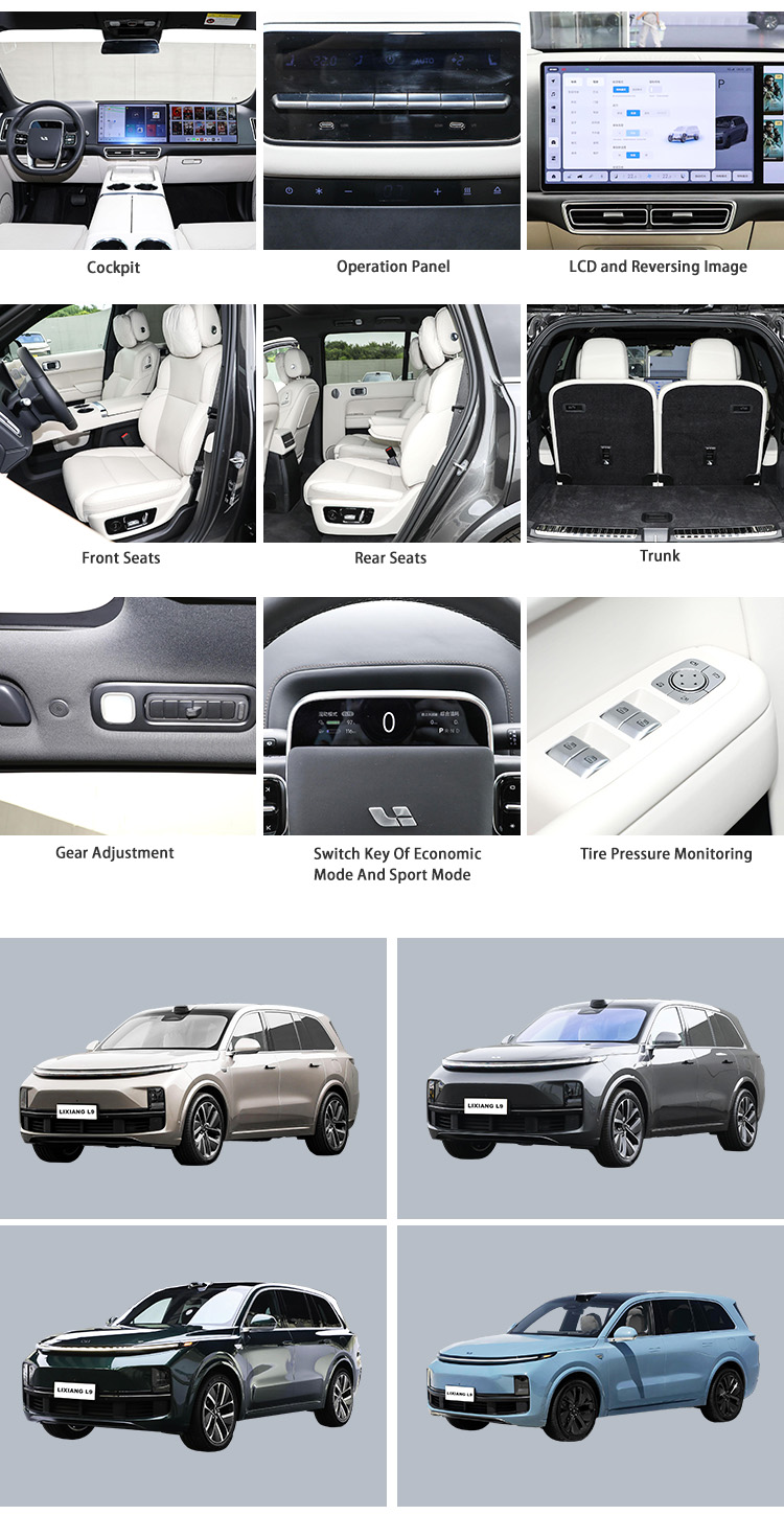 Auto SUV EV Hybrid Electric Vehicles New 2023 Lixiang L9 Max EV