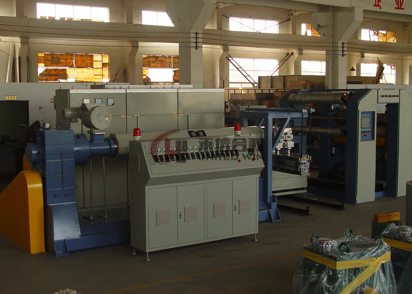 Polypropylene Tape Extrusion Line Plastic Cement Bag Making Machine