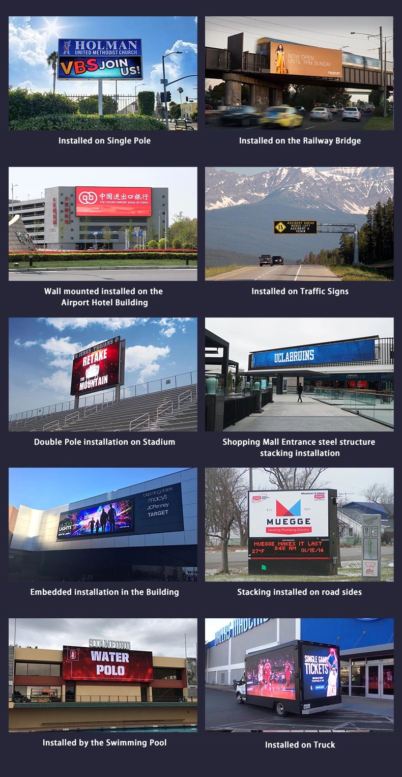 King Visionled Outdoor LED Screen p5 P4 Led Double Sided Led Advertising Screen