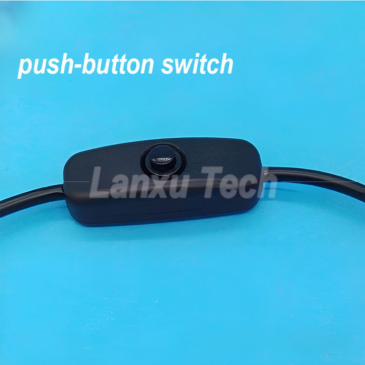 USB Micro B Male to Female Extension on off Push Button 501 Switch Cable