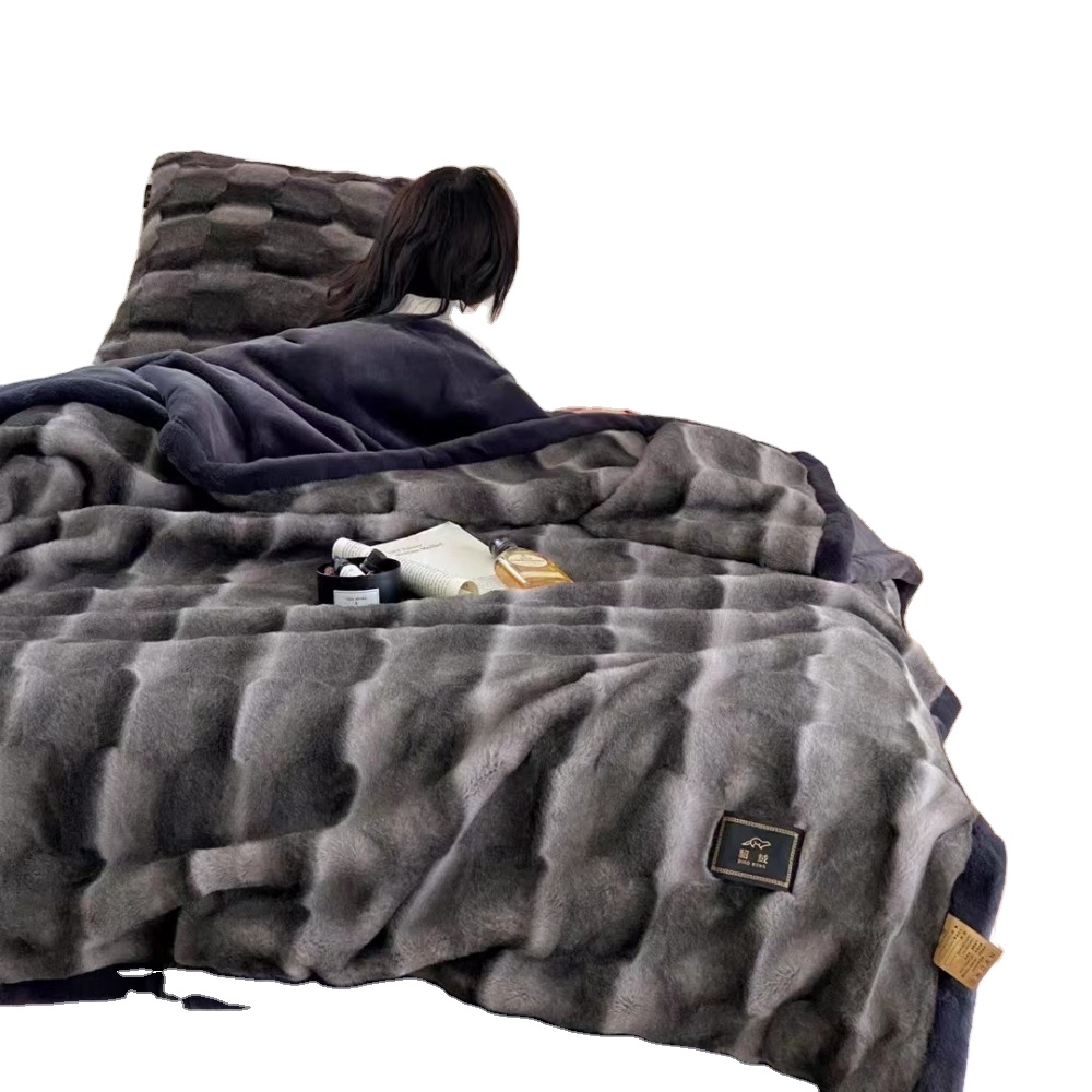 Oversized Wearable Full Body Sweatshirt TV Blanket Flannel Fleece Hoodie Blanket With Sleeve