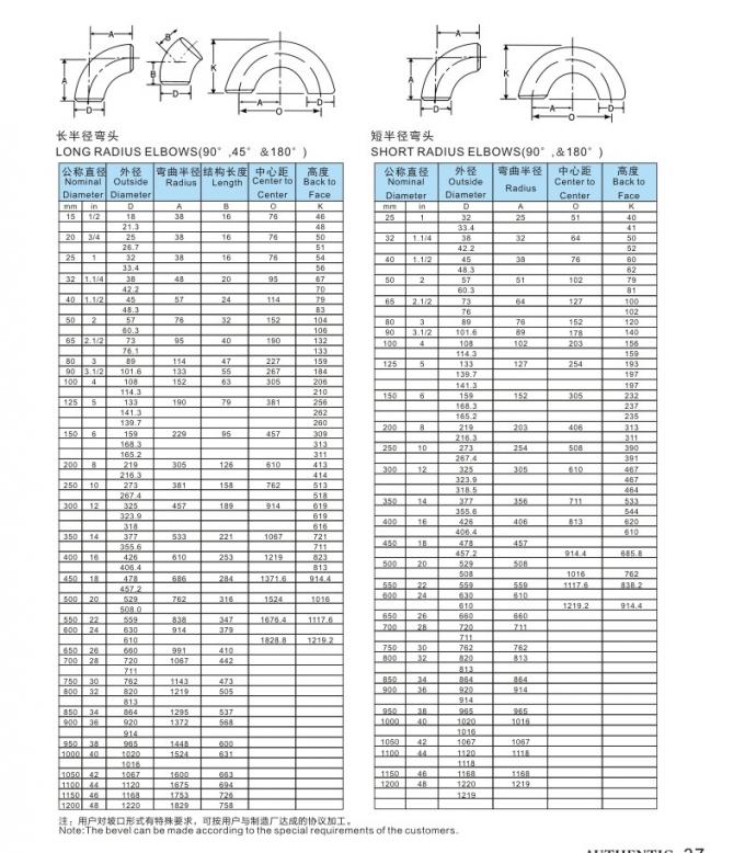 Sch 40 Seamless Steel Pipe Elbow 304L SS321 90 Degree LR Butt Welded 0