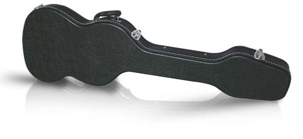 Shaped E - Guitar / Bass Guitar Case PVC Leather Exterior Velvet Padding