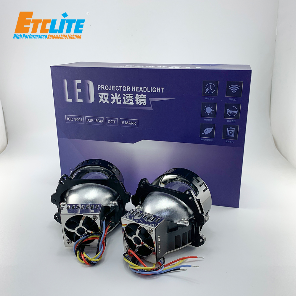 3.0 Inch 60W Bi Projector Led Headlight For Car 9600LM per Pair