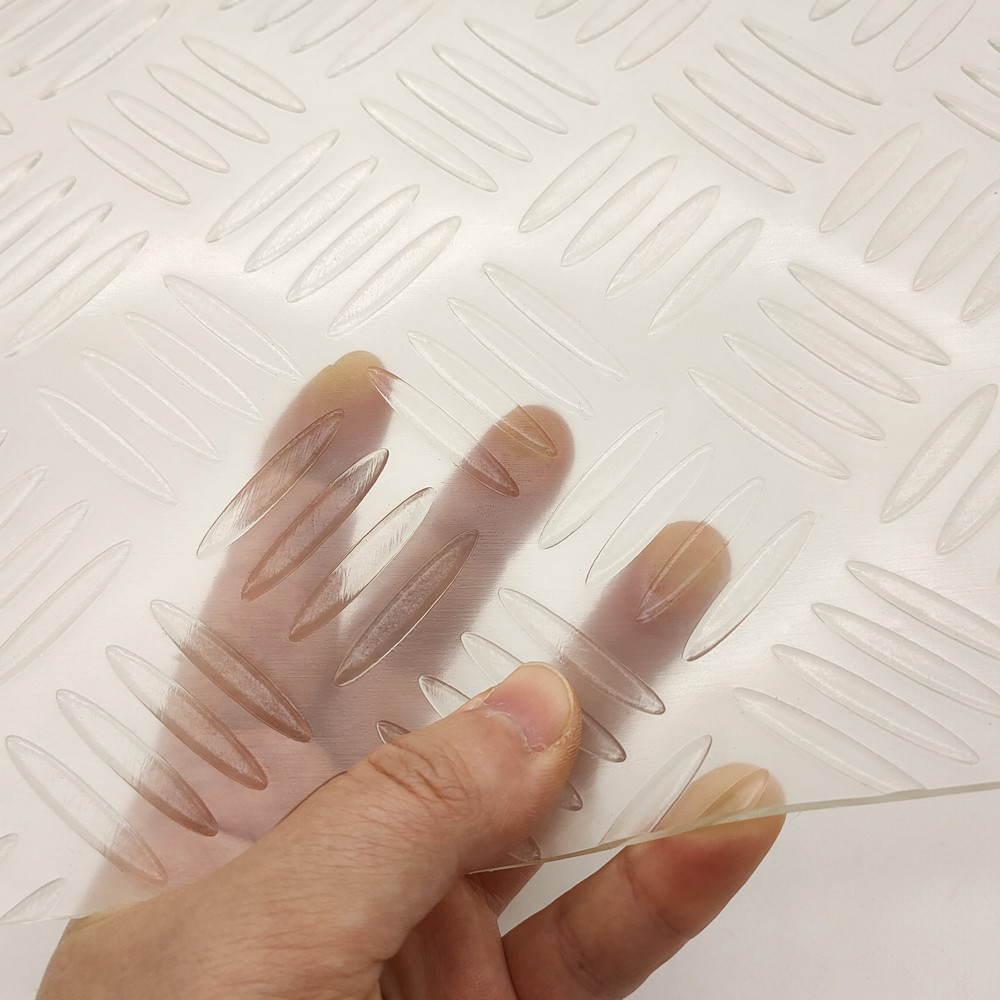 Transparent PVC Non Slip PVC Floor Mats Inner PE Film