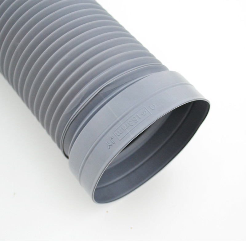 Kitchen Range Hood Flexible Plastic Air Duct 4 Inch Adjustable Easy Stretching PE Ducting