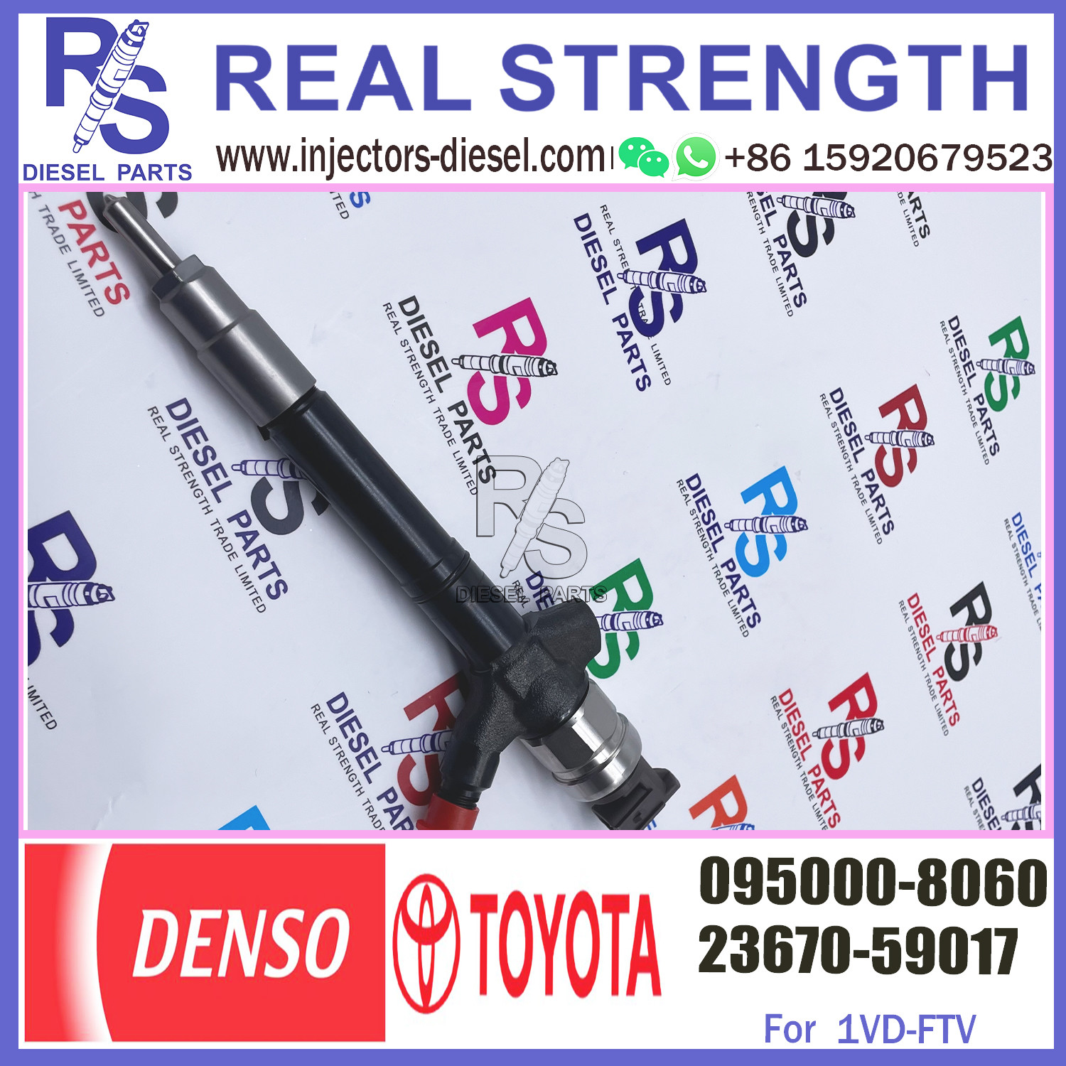 Diesel fuel nozzle assembly pump common rail injector 0950008060 095000 8060 095000-8060 for 1KD 2KD diesel system