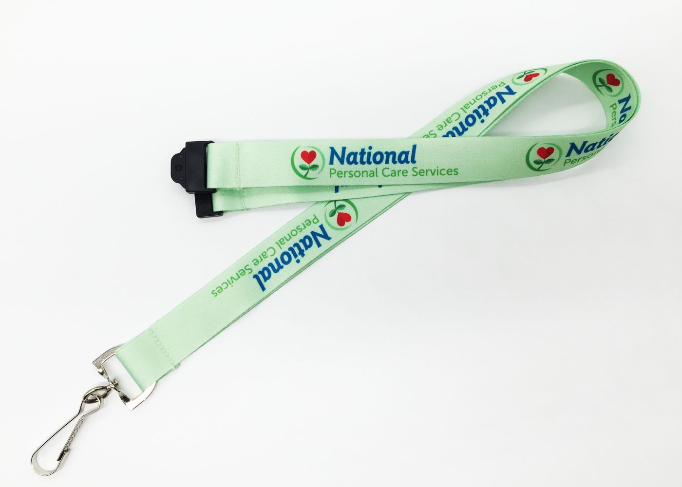 Name Printing Trade Show Lanyards , Polyester Multi Colored Lanyards With Card Holder