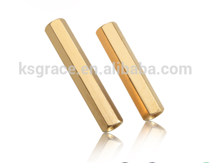 DIN6334 M2 M2.5 M3 M4 M5 M6 Brass Long Coupling Nut Threaded Long Hex Coupling Nuts
