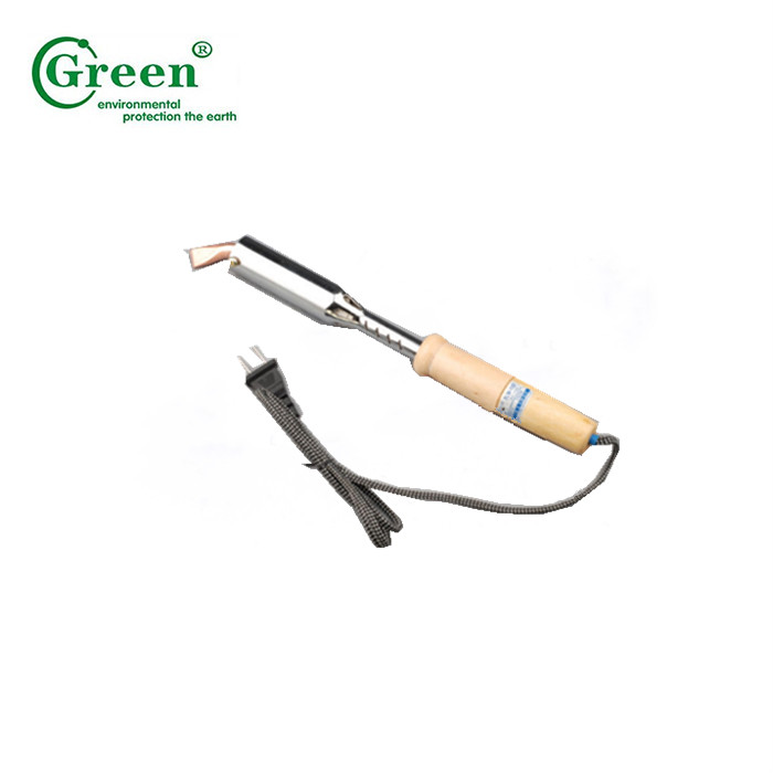 100W Electric Soldering Iron , Wooden Handle Electric Chiseled Tips