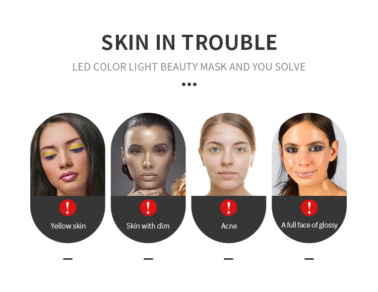 510nm 590nm LED Light Therapy Mask Photon Skin Rejuvenation Wrinkle Reducer
