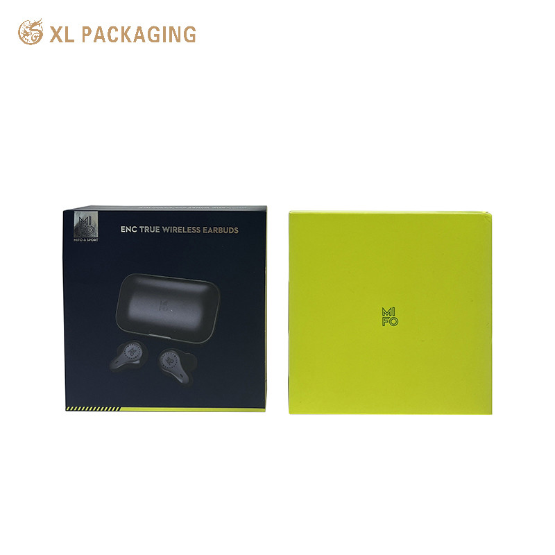 Black Paper Electronics Earphone Packaging Box Mobile Bluetooth Packaging Box