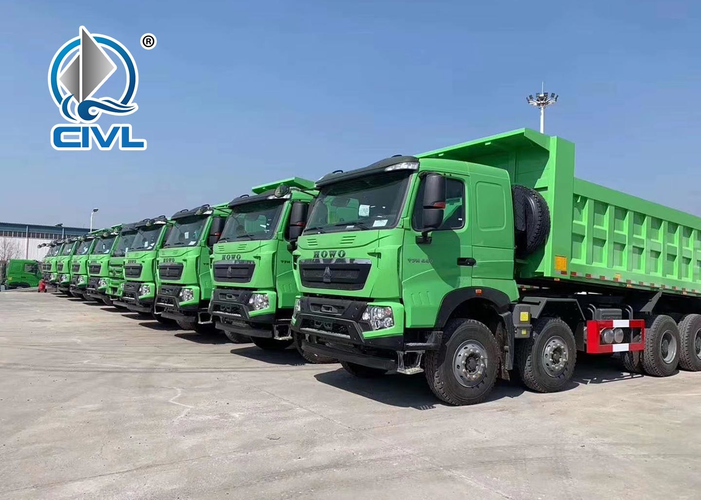 HOWO Tipper Heavy Duty Dump Truck 6x4 With Strengthen Bumper Hydraulic Front Lifting