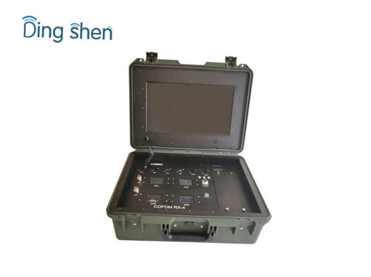 4 Channels COFDM Wireless Portable Diversity HD Resolution Uav Video Receiver