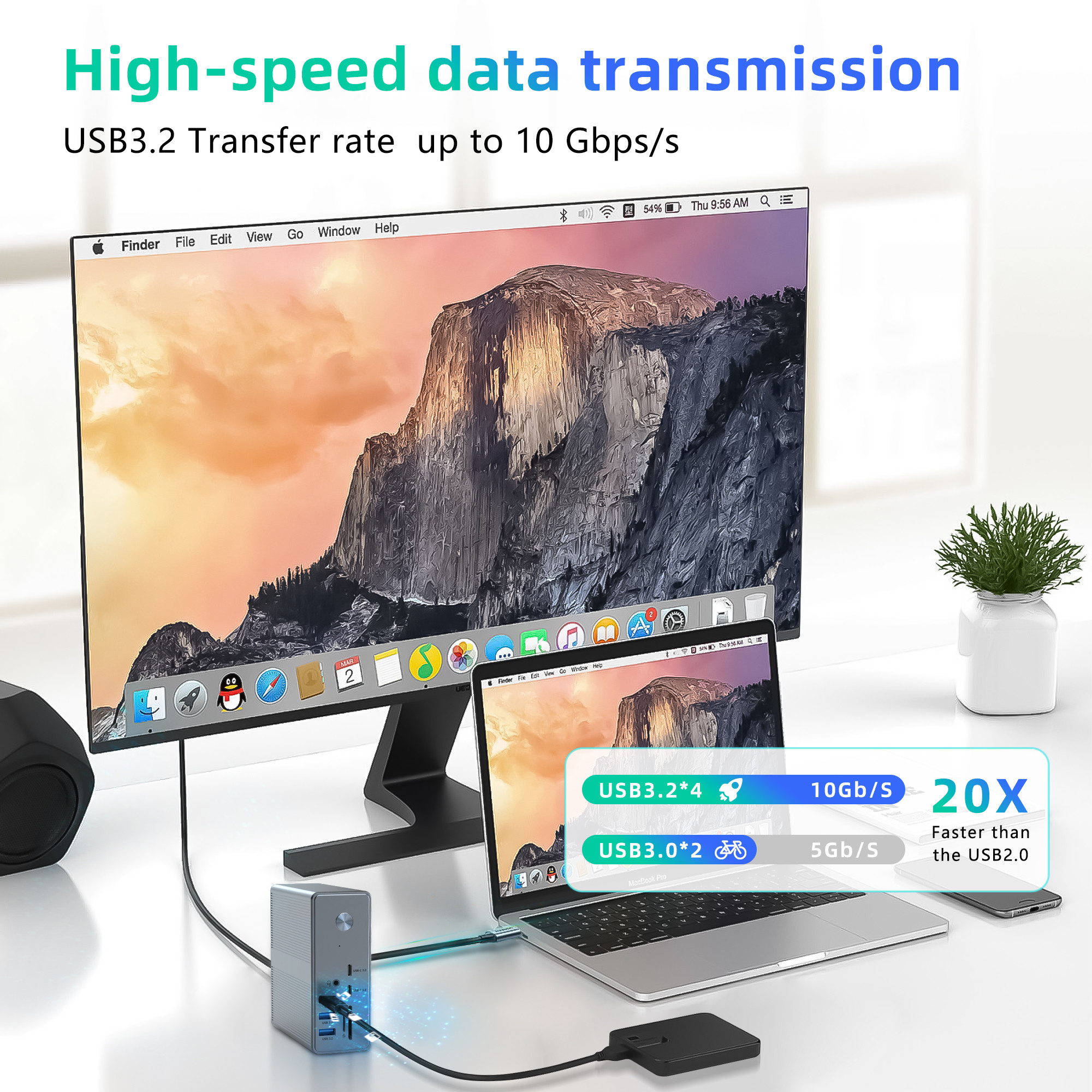 High Compatibility USB C Adapter for Windows 8K Display with OEM Support and 1K Display Support