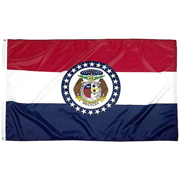Customizable Heavy-Duty Nylon Missouri Flag Tear-resistant UV-proof