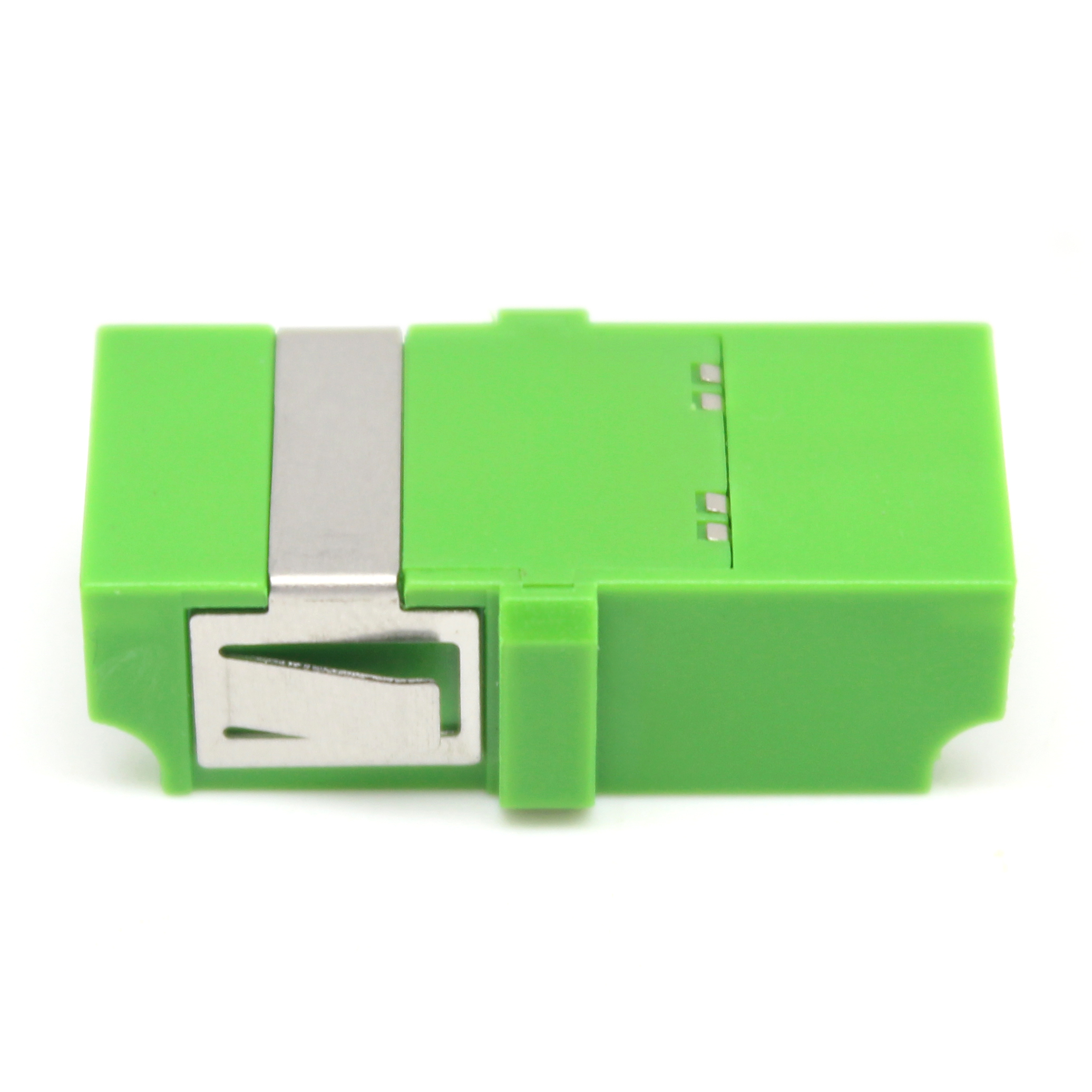 LC APC Duplex SM Fiber Optic Adapter Durability 0.2 dB 500 Cycle Passed Inner Shutter