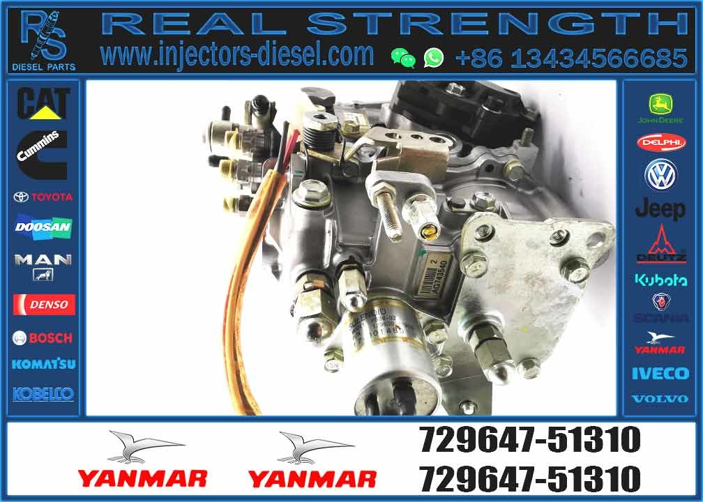 Diesel Fuel Injector Pump 4D88E X4 PC55 For Excavator Engine Fuel Injector Pump Assy 729647-51310