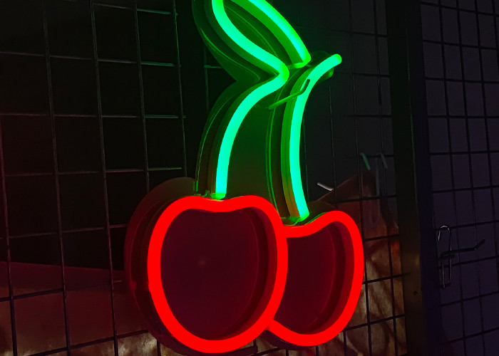 Cherry Led Neon Signs LED Illuminated Sign signage US/ UK/ AU/ EU Plug