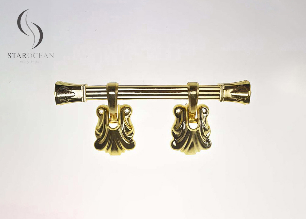 Gold Swing Bar Design Wholesale Coffin Handles Size Eco Friendly Material P9007