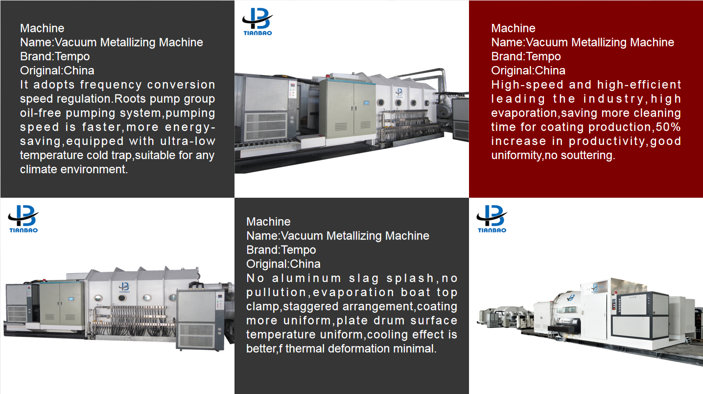 Aluminized Packaging Material Vacuum Metallizer with High Vacuum Diffusion Pump