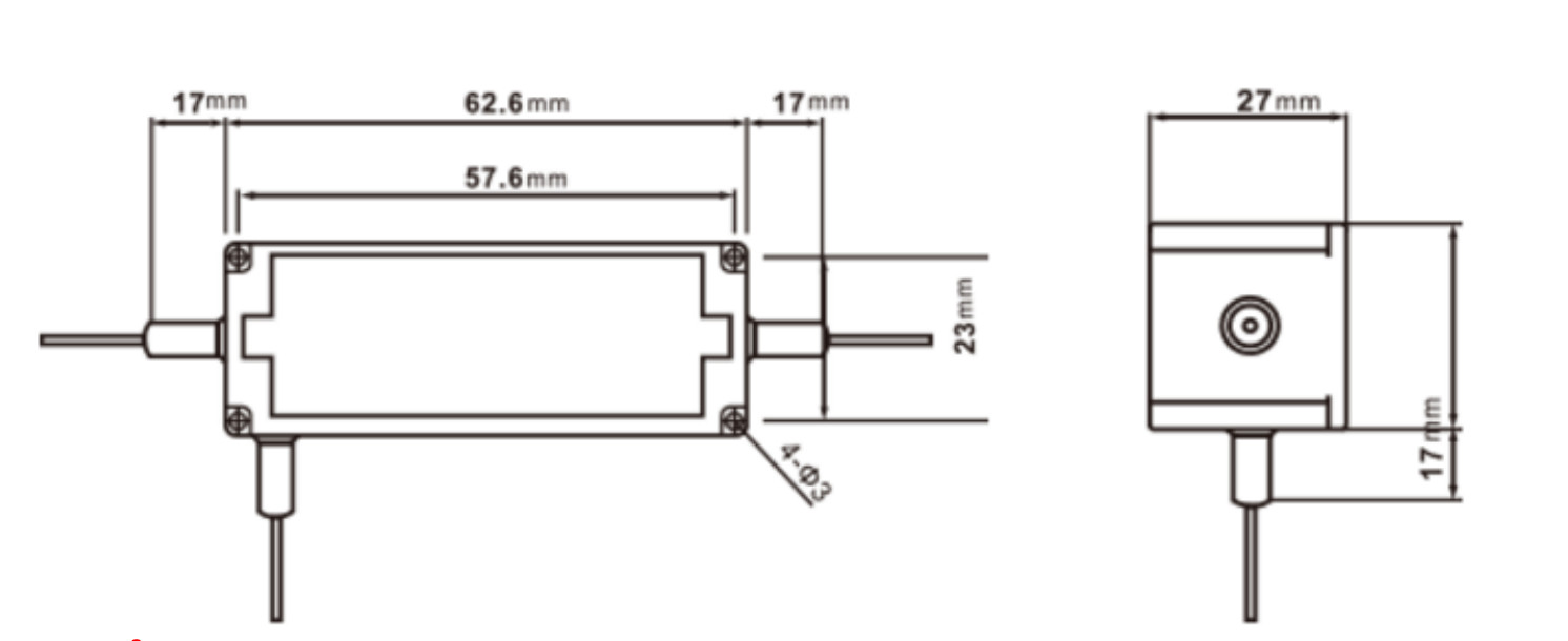 GaPho 850nm 980nm Optical Fiber Circulator Compact Size