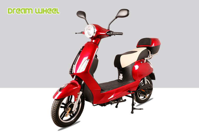 32km/h Pedal Assisted Electric Scooter , 16"X3.0 Electric Vespa Type Scooter