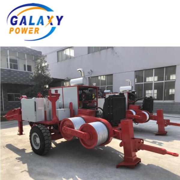 Overhead Transmission Line Cable Stringing Equipment 90KN and German Rexroth Operating Handle