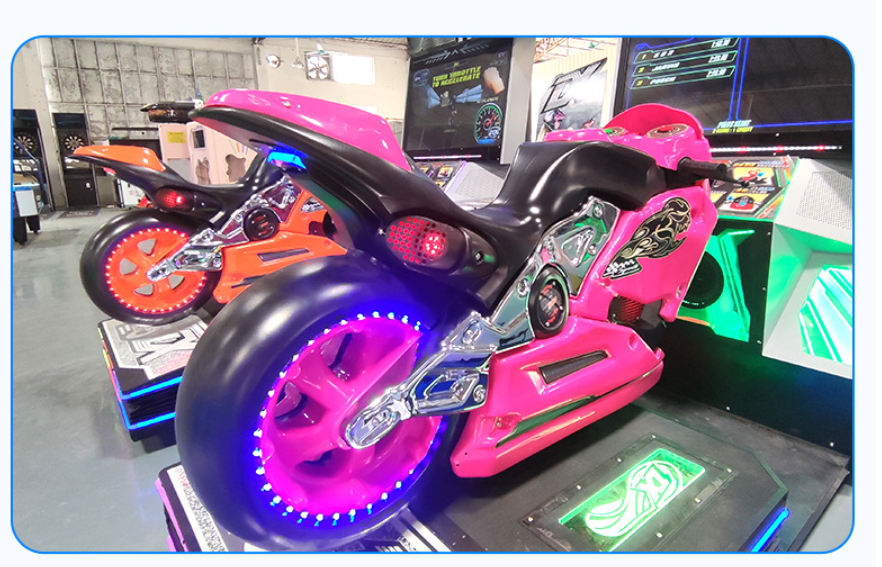 Dreamland coin operated double players moto driving arcade game machine adult motorcycle simulator machine