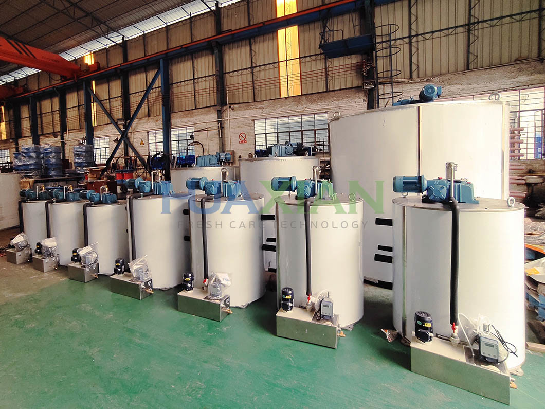Seafood Restaurant Ice Equipment Machine, Seawater Ice Industry Machine with Cold Storage Room