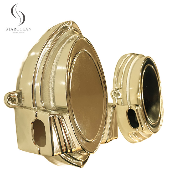 Light Gold Plating Coffin Ornament Casket Corner And Heavy Duty Resistance Handle 6#LG