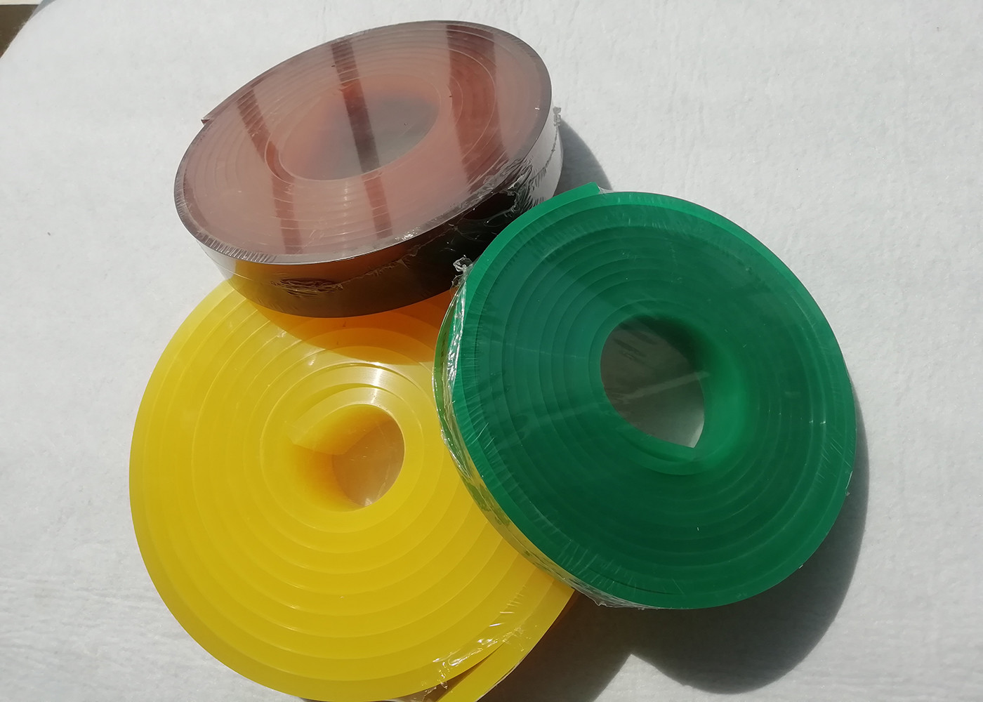 Yellow 75A High Tolerance Screen Printing Squeegee PU 50*9*4000