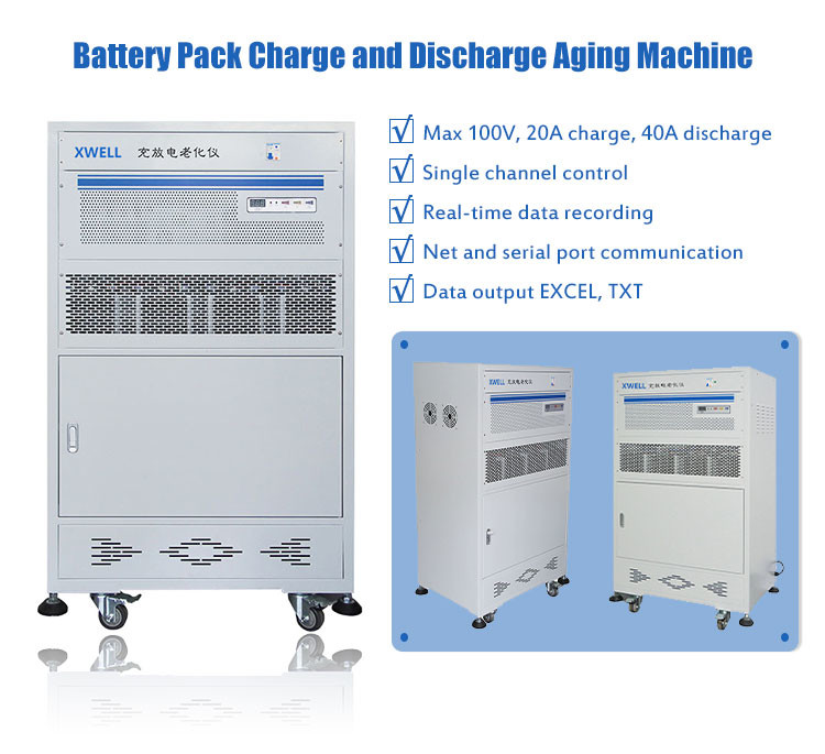 100V Battery Pack Aging Machine 20A Charging 40A Discharging For Lithium Battery Pack