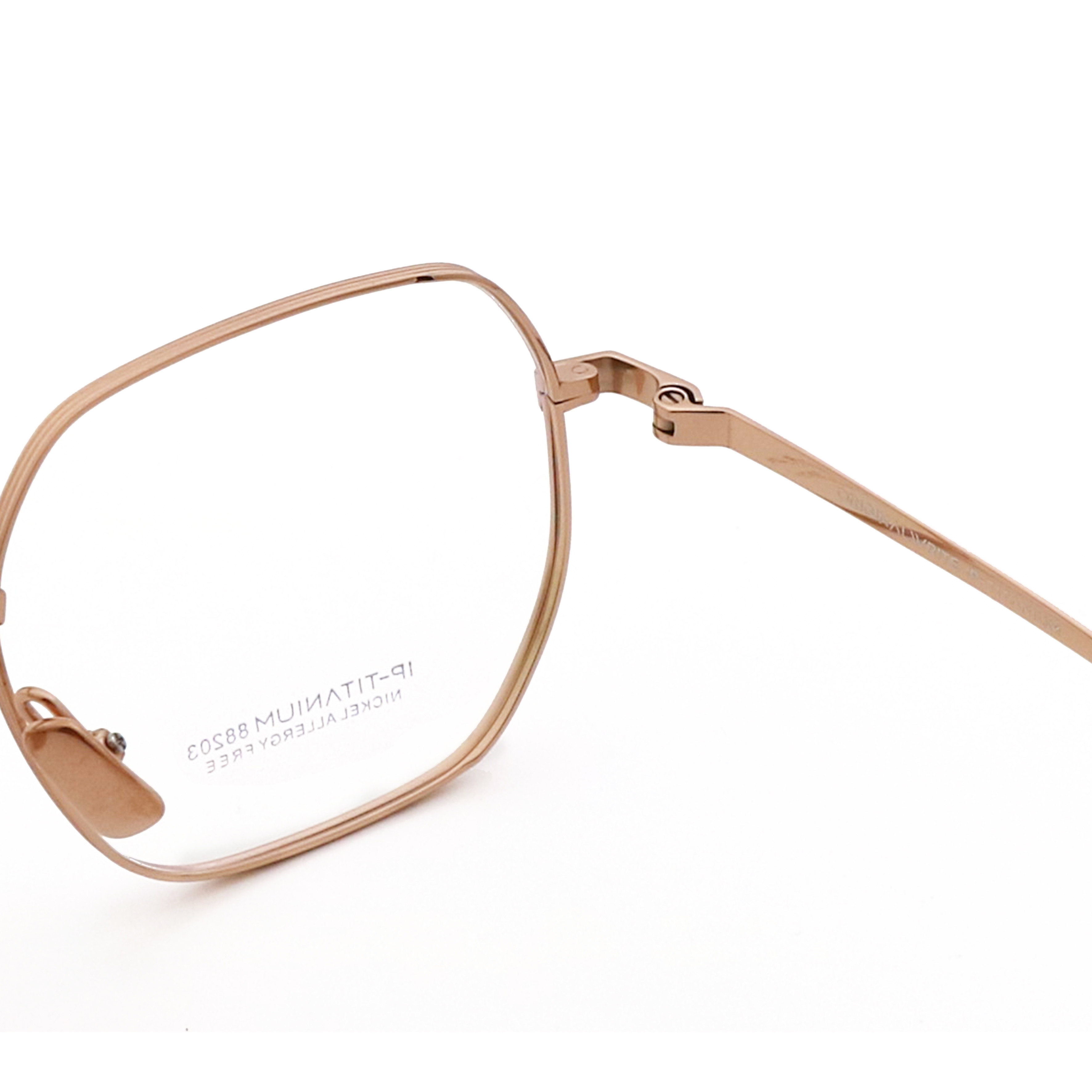 Fashion Designer IP Plating Pure Titanium Optical Frames 88203