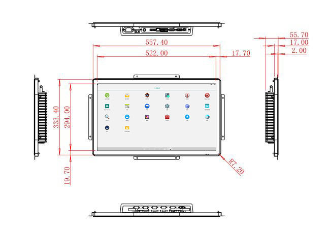 23.6-Inch Android Touch Screen for Smart Retail and Logistics Dashboards