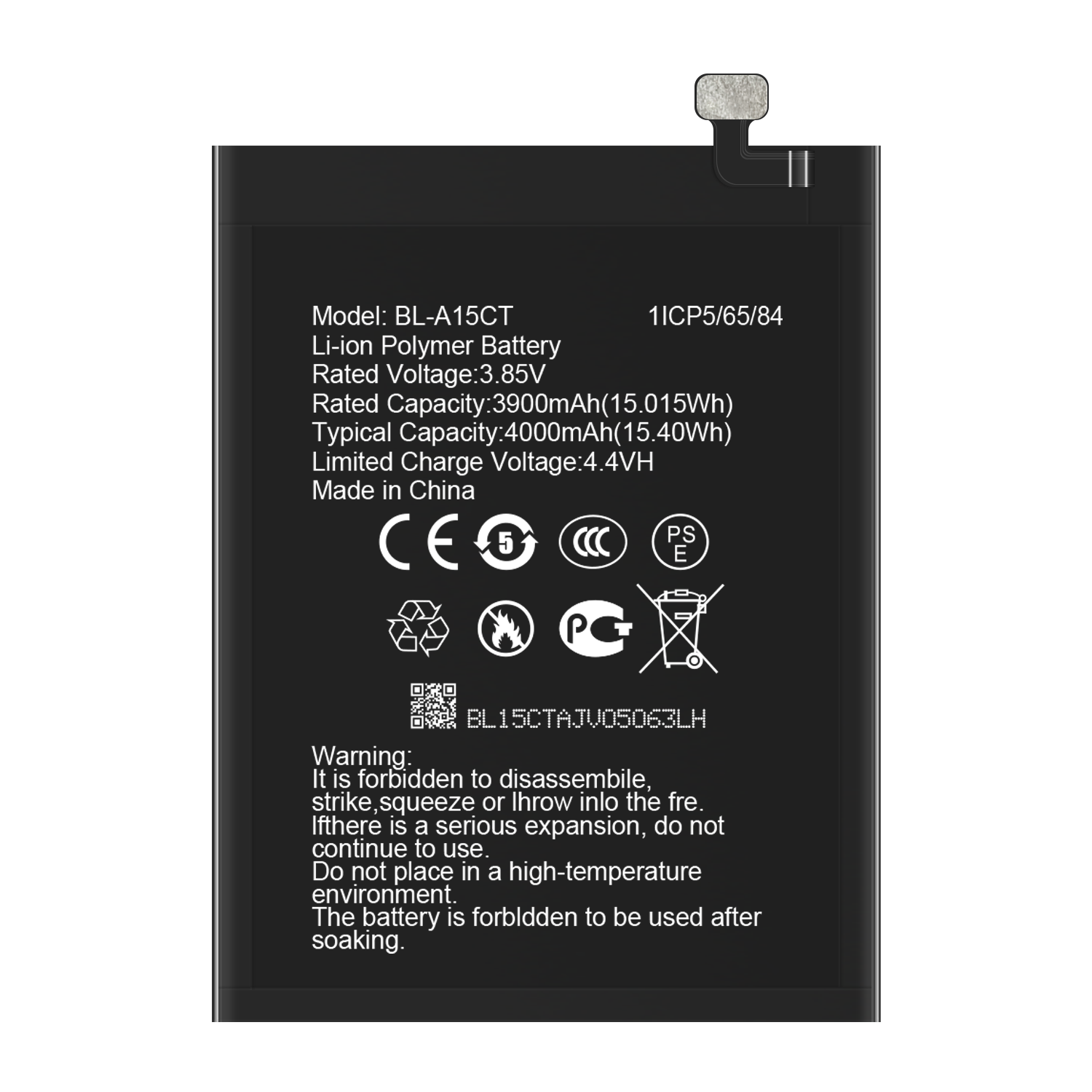 Mobile Phone RECHARGABLE Li-ion Polymer Battery BL-A15CT for GM 20 5000mAh 3.85V