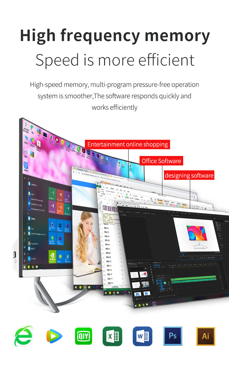 I7 4700 Computer All In One 27 Inch Curved Monitor