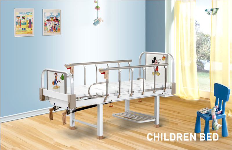 Factory 2 Cranks 2 Function Adjustable Newborn Medical Crib Kids Nursing Pediatric Bed Manual Hospital Children Bed