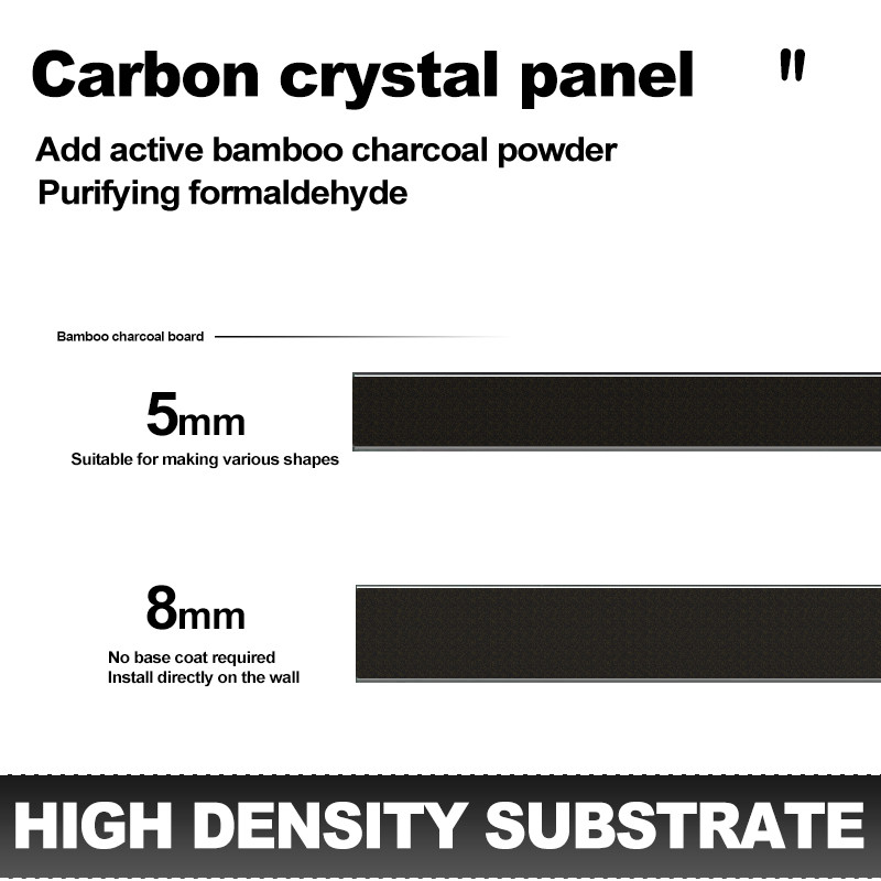 Interior Decorative Wall Paneling Wood Charcoal Bamboo Skin Feeling Wall Board