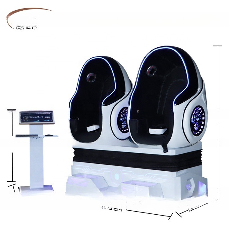 Dreamland double players 9d vr egg chair 360 vr roller coaster virtual reality vr cinema