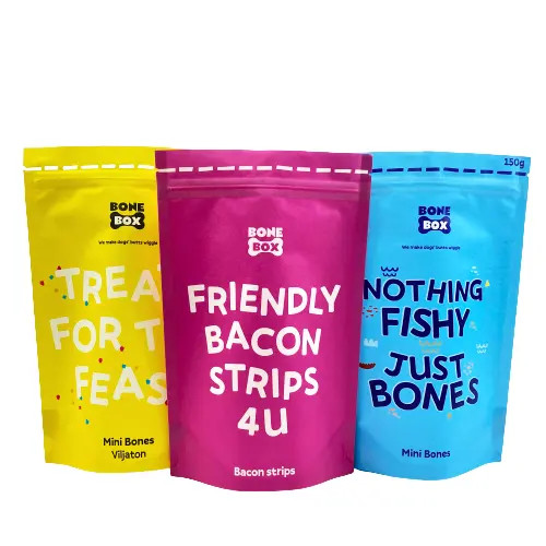 Pet Meal Bag for Pet Chew Edible Food Durable Scratch-resistant Food Packaging bags