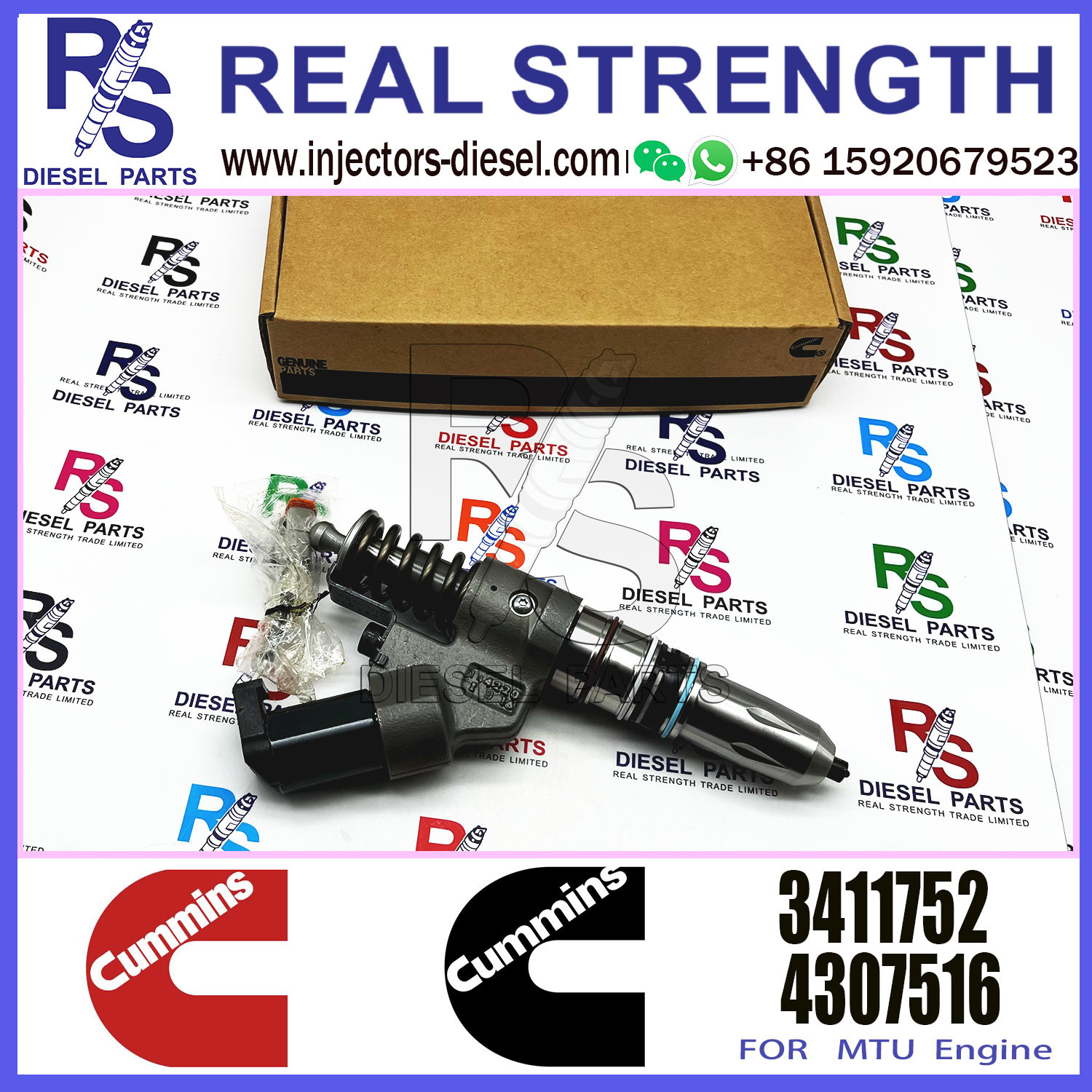 M11 ISM11 QSM11 Engine 3411752 3411754 3411756 Diesel fuel injector common rail injector