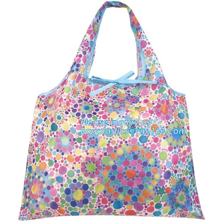 Promotion Custom Eco Friendly Sublimation Polyester Folding Shopping Bag,Promotional Sports Gym Sack Polyester Drawstrin