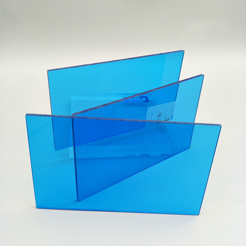 Blue 1220*2440mm Translucent Clear Anti UV Acrylic Sheet Signage Material