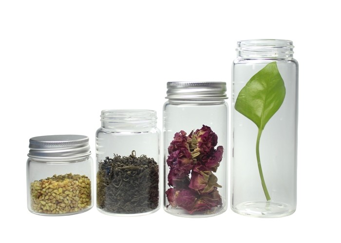 Wide Mouth Glass Jar Container