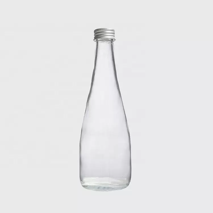 700ml Glass Bottle for Mineral Water with Metal Screw Cap and Decal Surface Handling